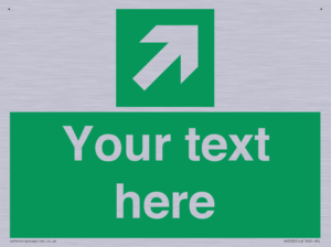 Custom Arrow Top Right Sign